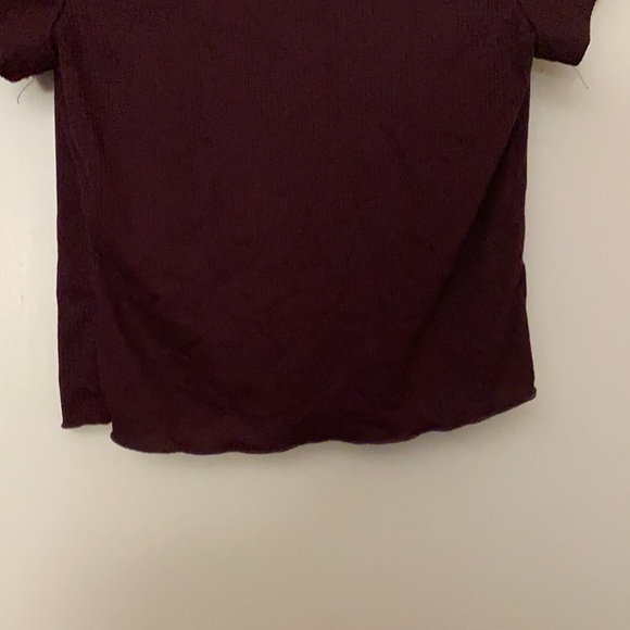 nwt livi by olivia rae red wine short sleeve cardigan size: S - Picture 8 of 8